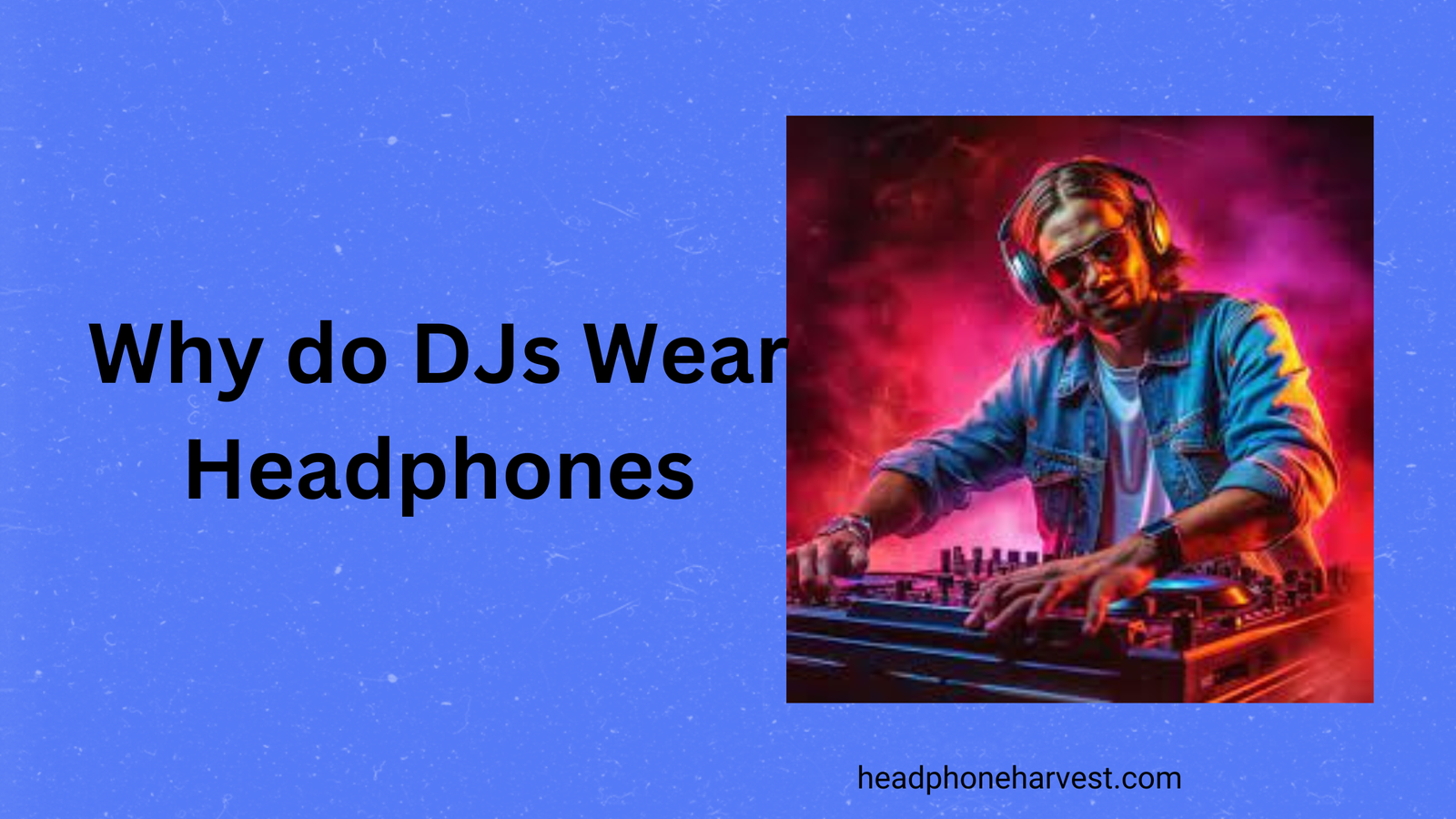Why do DJs Wear Headphones