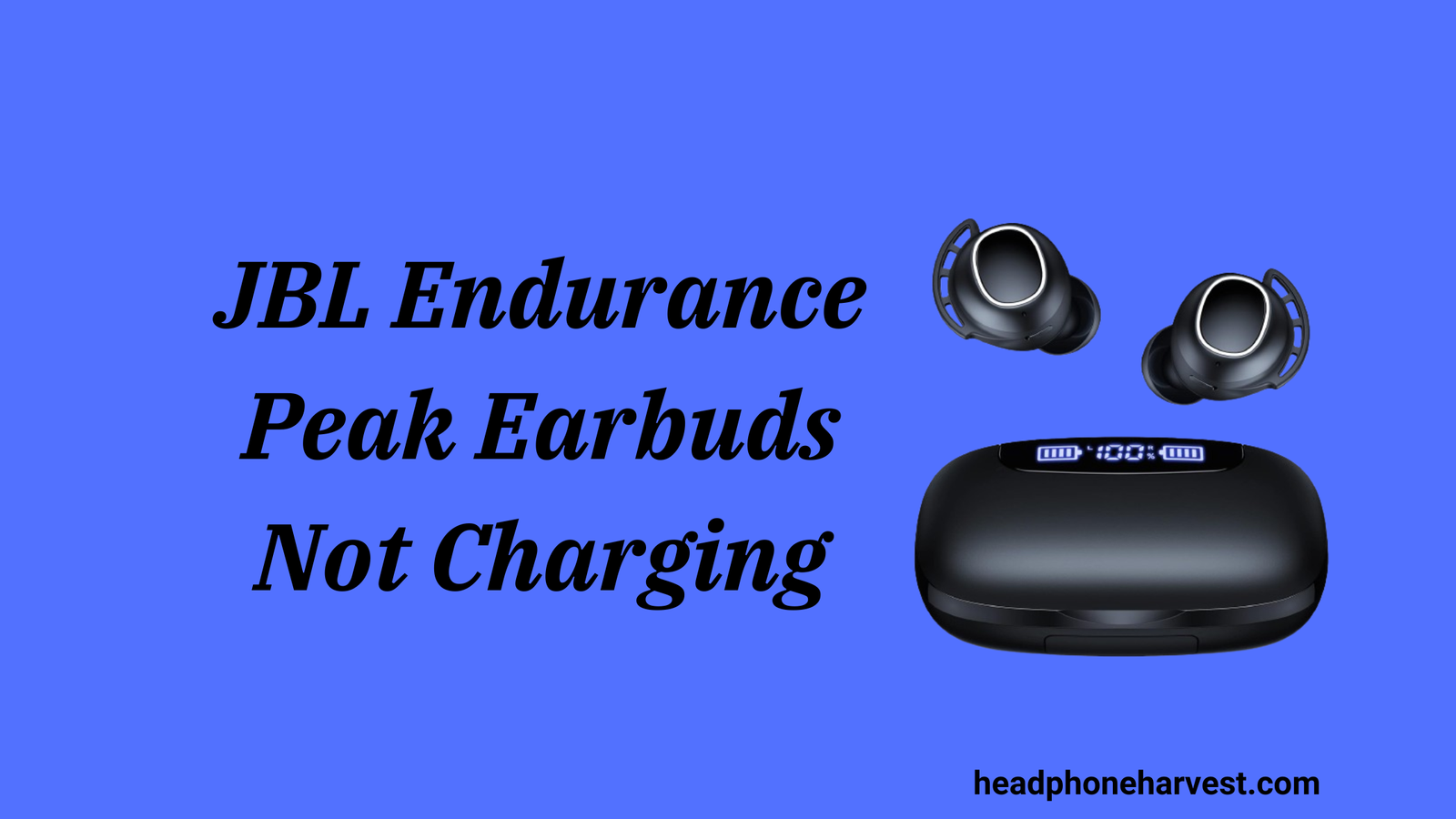 JBL Endurance Peak Earbuds Not Charging