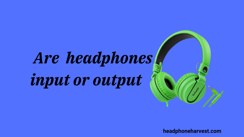 Are headphones input or output
